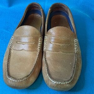 👞 Polo Ralph Lauren Tan Leather Driving Shoes. Slip on; Penny Loafer Style. 👞